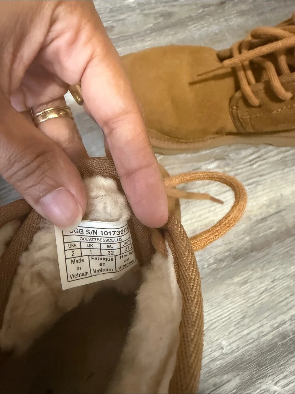 UGG soft suede